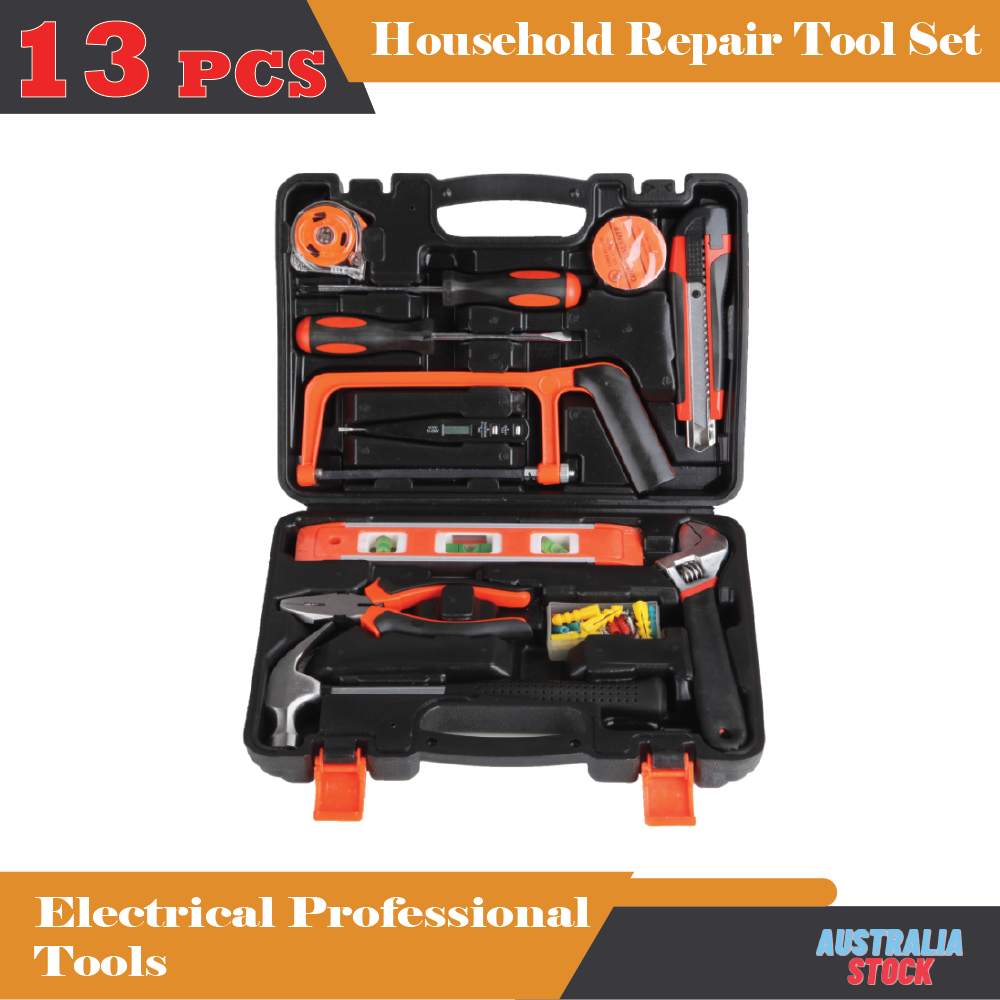 13PCS DIY Electric Home Hand Tool Hardware Combination Kit Home Supplies