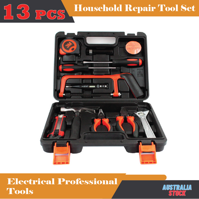 13PCS Box Repair Garden Home Household Set Kit Durable Handy Tools Case DIY OZ