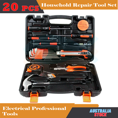 20PCS DIY Home Hand Tool Hardware Combination Kit Storage Case