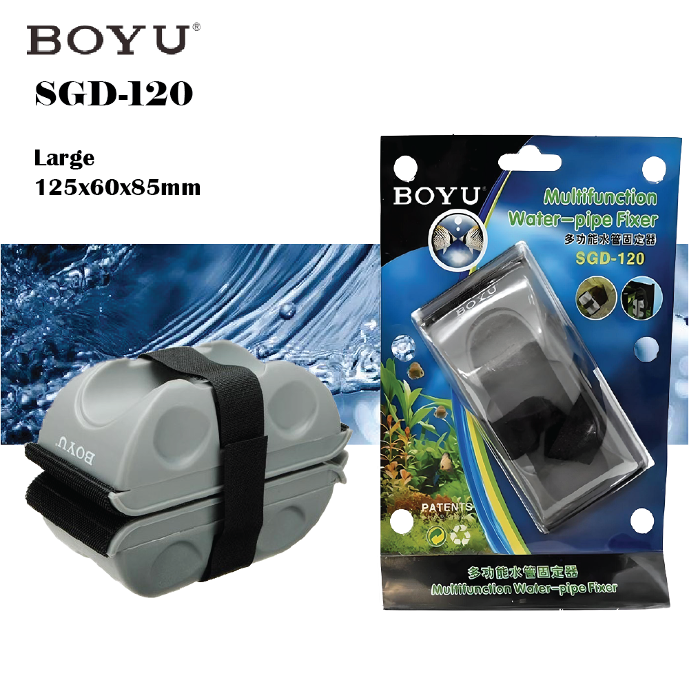 BOYU Brand New Glass Multifunctional Magnetic Cleaner and Pipe Holder Aquarium