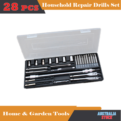 28 Piece X-Line Drill and Screwdriver Bit Set (For Wood, Masonry, and Meta)