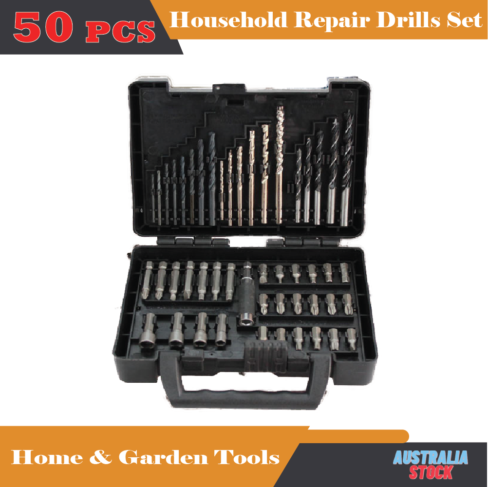 50 Piece X-Line Drill and Screwdriver Bit Set (For Wood, Masonry, and Meta)