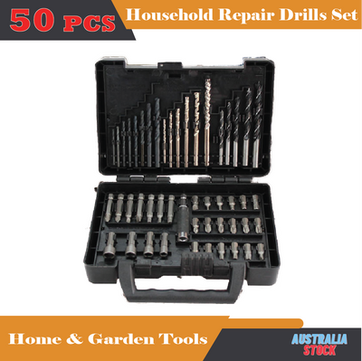 50 Piece X-Line Drill and Screwdriver Bit Set (For Wood, Masonry, and Meta)