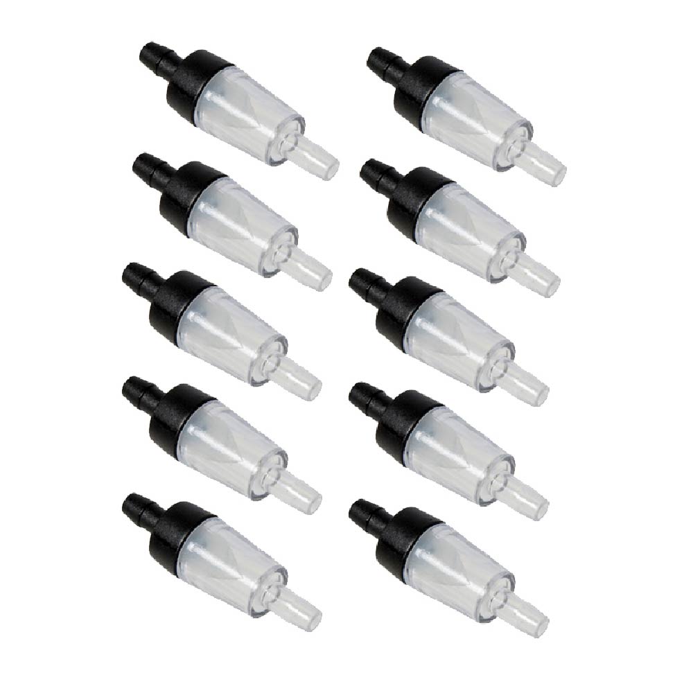 10pcs Aquarium One Way Non-Return Check Valves Co2 System Air Pump Fish Tank