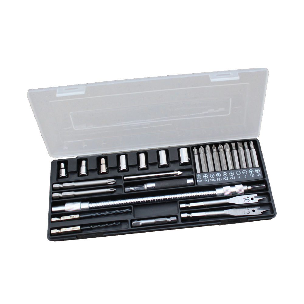 28 Piece X-Line Drill and Screwdriver Bit Set (For Wood, Masonry, and Meta)