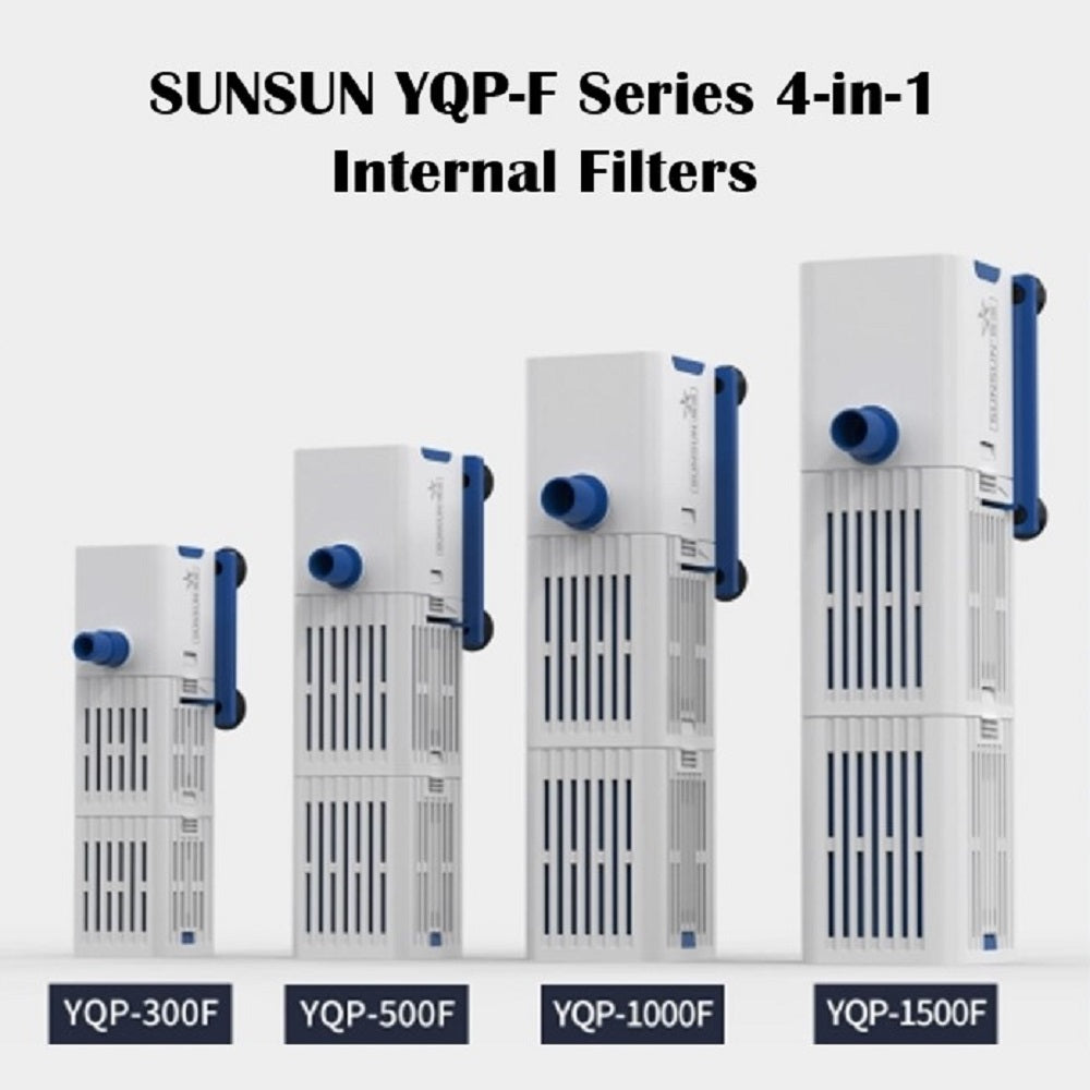 Sunsun 4-in-1 YQP-F Series 370L/h-1500L/h Internal Filter Pump Aquarium Fish Tank