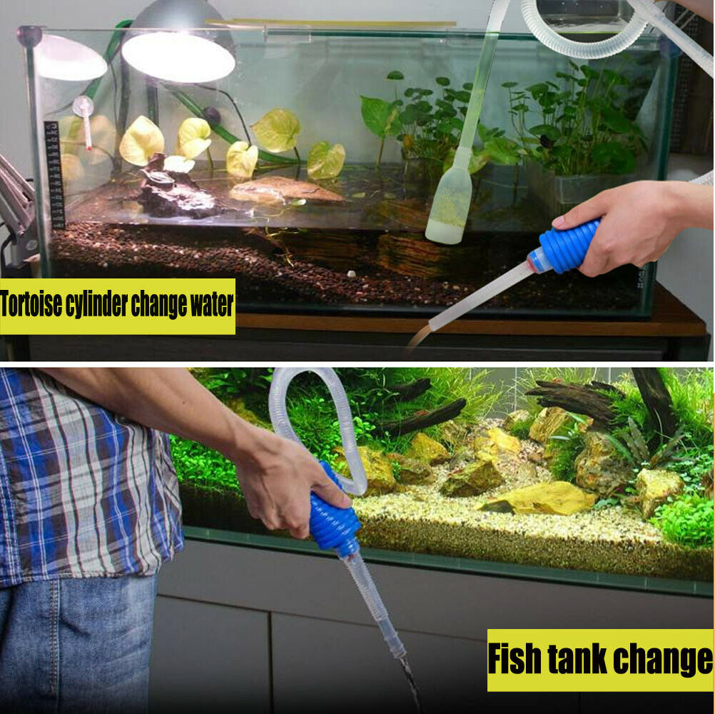 SUNSUN 3pcs 1.7M Fish Tank Siphon Pump Water Change Gravel Cleaner Vac –  OzMarket Essentials