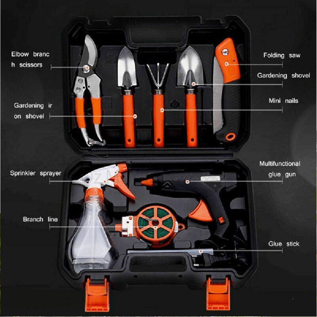 10Pcs Gardening Tool Shovel Rake Clippers Sprayer Portable Planting Glue Gun Gardentool OzMarket Essentials Pet Supplies