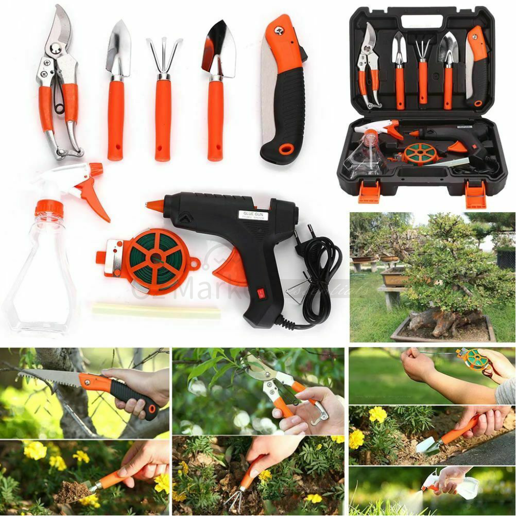 10Pcs Gardening Tool Shovel Rake Clippers Sprayer Portable Planting Glue Gun Gardentool OzMarket Essentials Pet Supplies