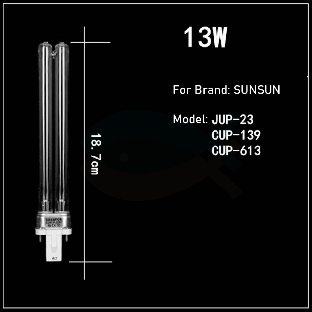 Genuine SUNSUN pond fish tank replacement UV tube Sterilizing Lamp bulb