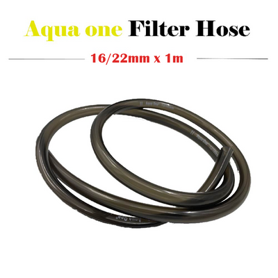 Aqua One Filter Hose PVC 1 Metre (16/24mm) - Transparent Grey Tubing