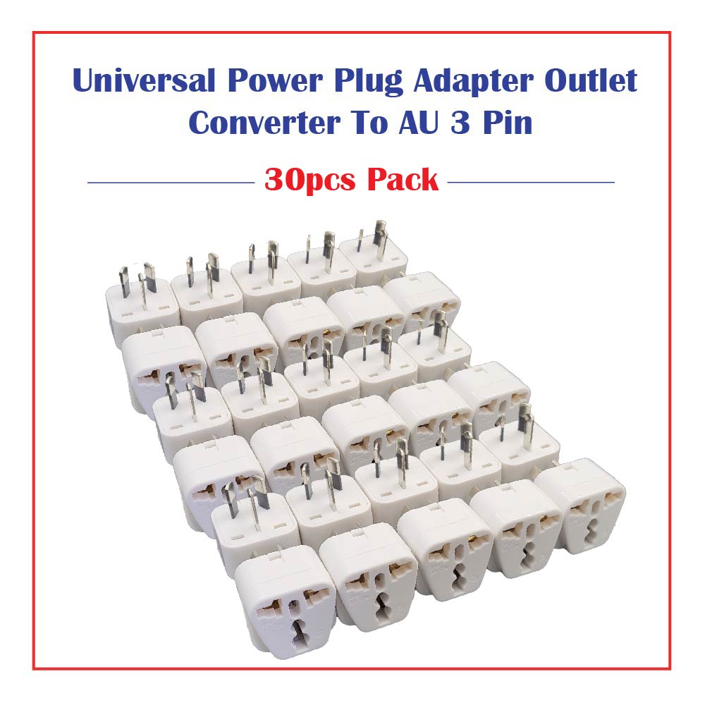 5pcs/10pcs/20pcs/30pcs AU AC Power Plug Adapter Travel 3 Pin Converter