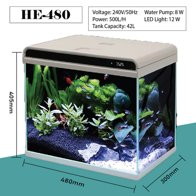 SUNSUN 42L HE-480 Brand New Aquarium Fish Tank Complete Set
