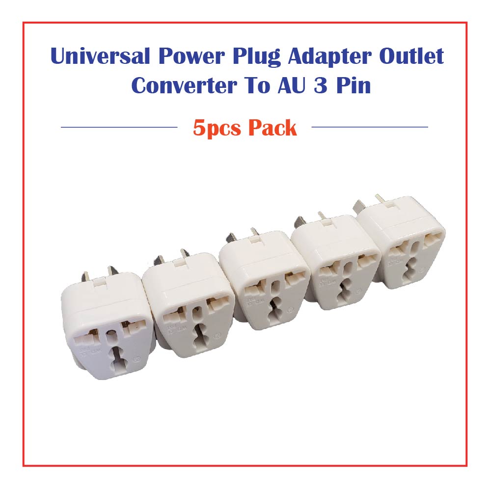 5pcs/10pcs/20pcs/30pcs AU AC Power Plug Adapter Travel 3 Pin Converter