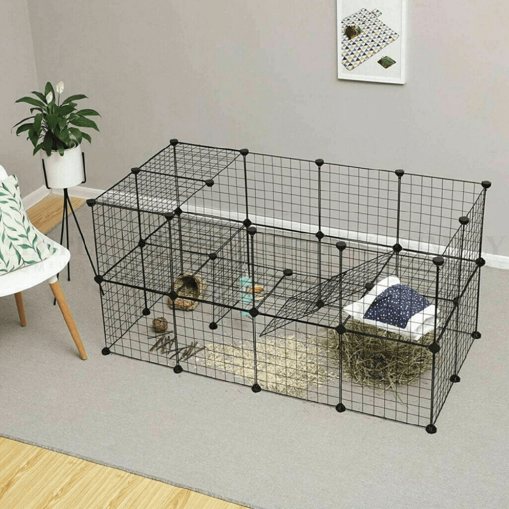 8/10/12 Panel Pet Dog Cat Guinea Pig Rabbit Cage Playpen Puppy Safe Gate