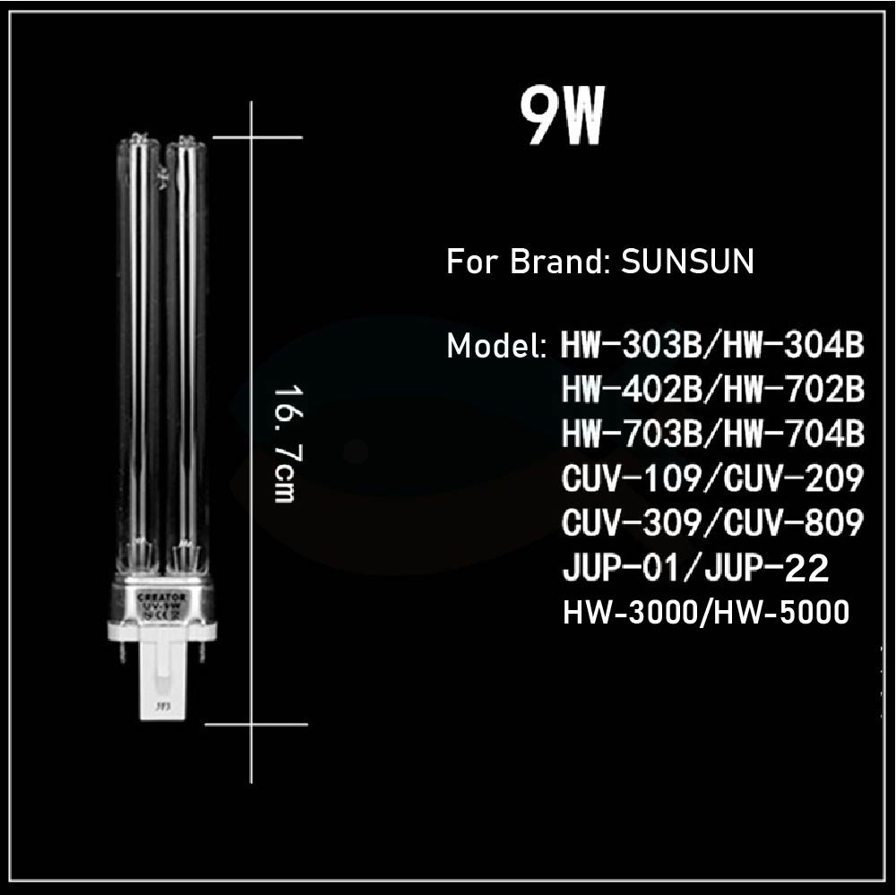 Genuine SUNSUN pond fish tank replacement UV tube Sterilizing Lamp bulb