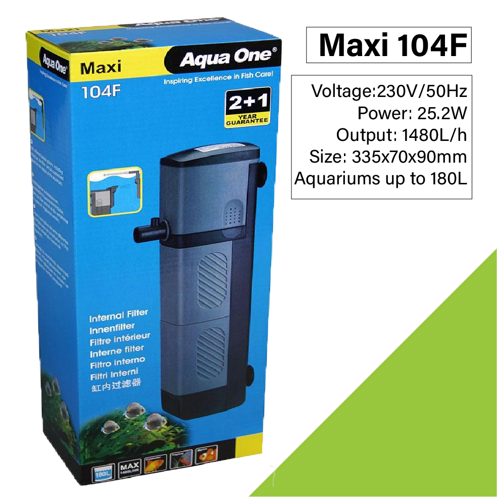 Aqua One Maxi 101F/102F/103F/104F Internal Filter 11331/11332/11333/11334