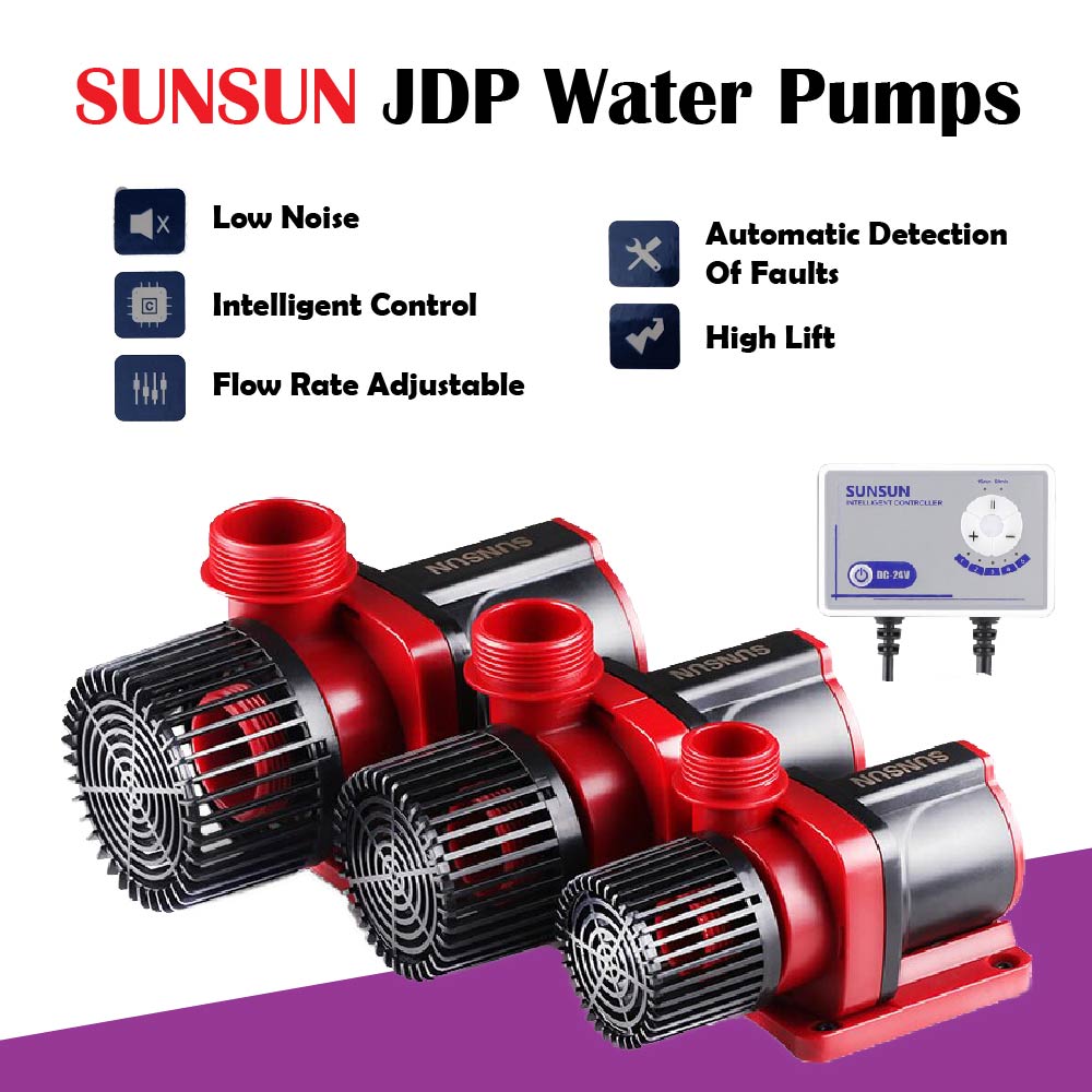 SUNSUN JDP Quiet Submersible 5-Speed Adjustable Water Pump with Controller