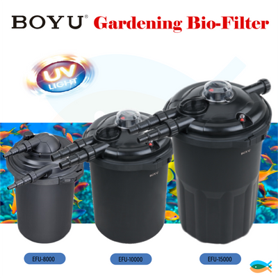 BOYU Gardening Bio-Filter Aquarium Fish Tank Pond 5000-15000L UV Steriliser