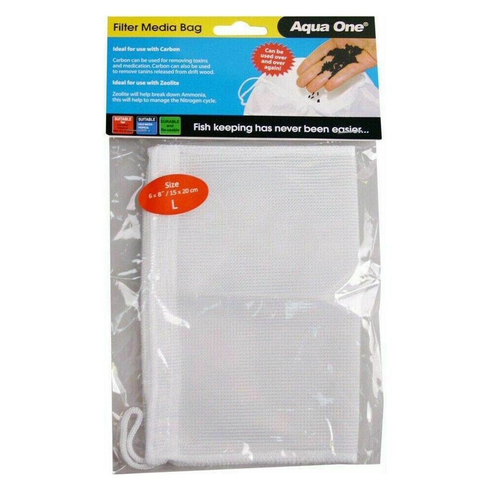 Aqua One Filter Media Netting Bag Large L 6x8" 15x20cm Net Aquarium 10202