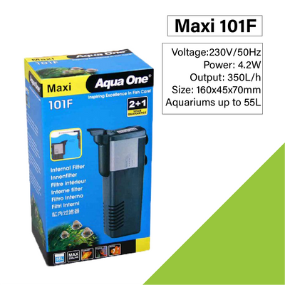 Aqua One Maxi 101F/102F/103F/104F Internal Filter 11331/11332/11333/11334