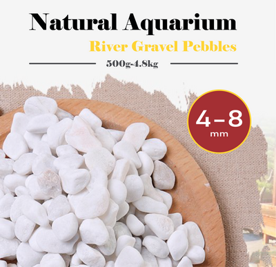 OzMarket Essentials | Pet Supplies | 500g-4.8kg white stone natural aquarium river gravel pebbles 4-8mm