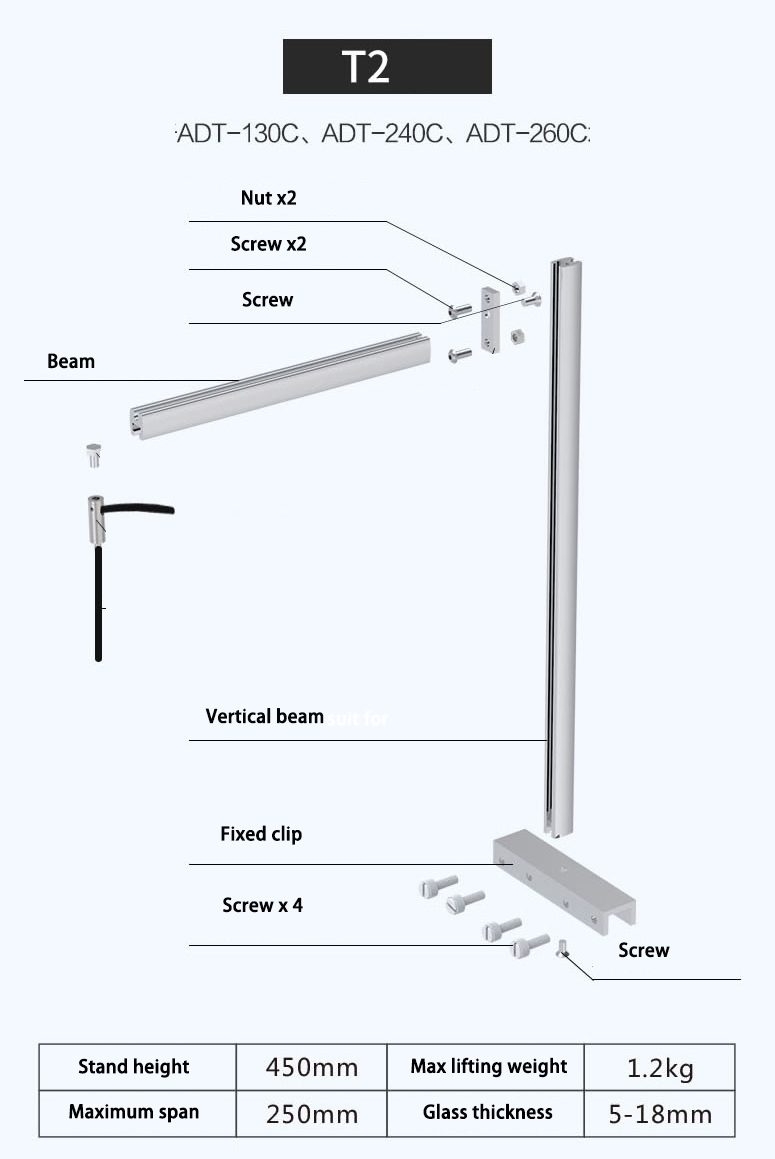 SUNSUN ADT Series Aquarium LED Light Fish Tank Lamp with Bracket Plant Tank