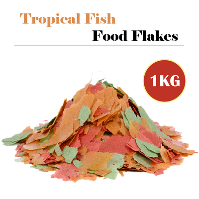 Aqua One Bulk 1kg Tropical Fish Flake Aquarium Pond Food bulk package
