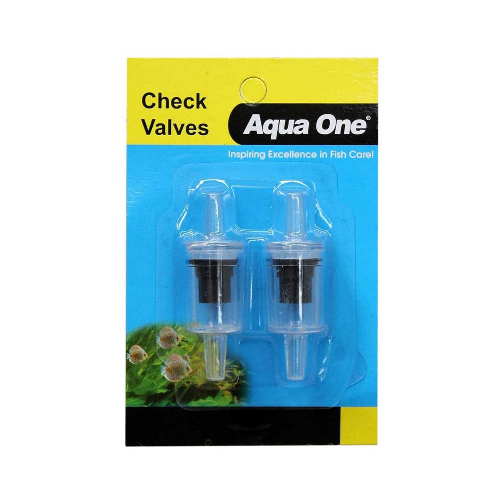 Aqua One 10122 Check Valve Carded 2pk For Fish Tank Aquarium Air Pump