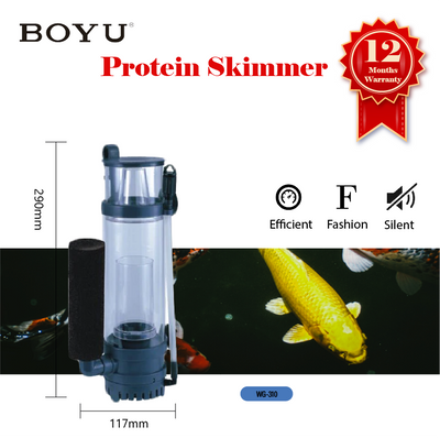 BOYU Marine Coral Reef Protein Skimmer WG-310 Aquarium Fish Tank 80-120L
