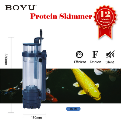 BOYU Marine Coral Reef Protein Skimmer WG-428 Aquarium Fish Tank 100-200L
