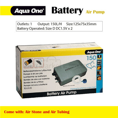 Aqua One 10022 150L/h Battery Air Pump 150 Pumps | OzMarket Essentials | Pet Supplies 