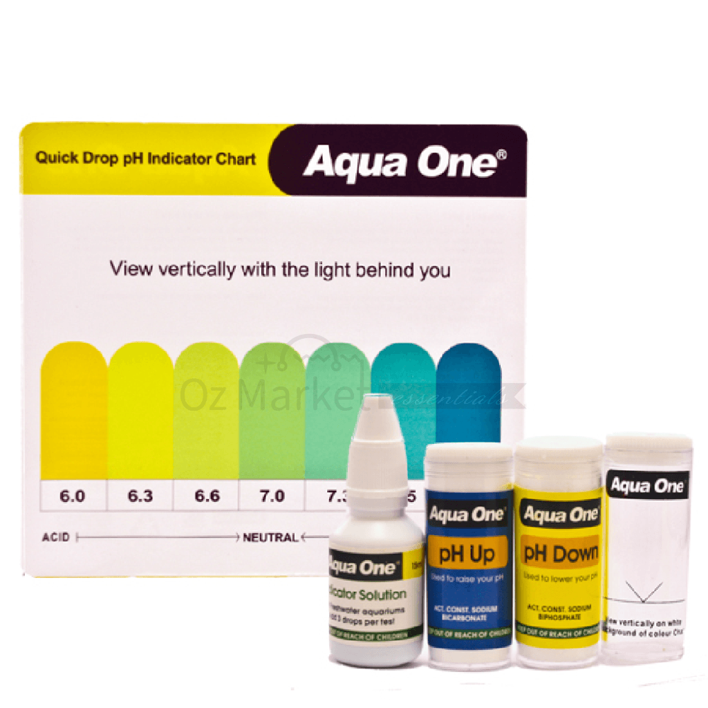 Aqua One Aquarium Fish Tank Quick Drop Ph 6 To 7.8 Test Kit Water Tests & Treatments| OzMarket Essentials | Pet Supplies
