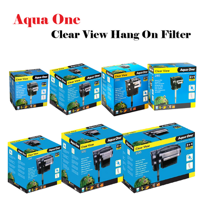 Aqua One ClearView Hang On Filters 75L/h-800L/h Aquarium Fish Tank