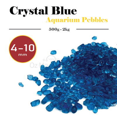 Crystal Blue Aquarium Fish Tank Gravel Pebbles Gravel