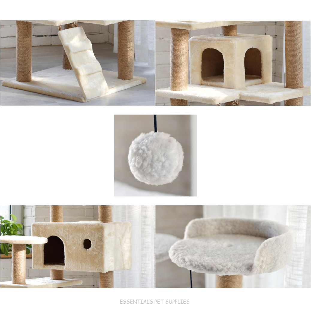 135CM Cat Tree Scratching Post Scratcher Tower Condo Toy House