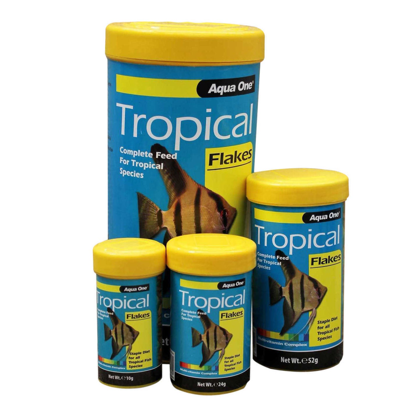 Aqua One Tropical Flake Food 24g 52g 100g 180g Aquarium Fish Food