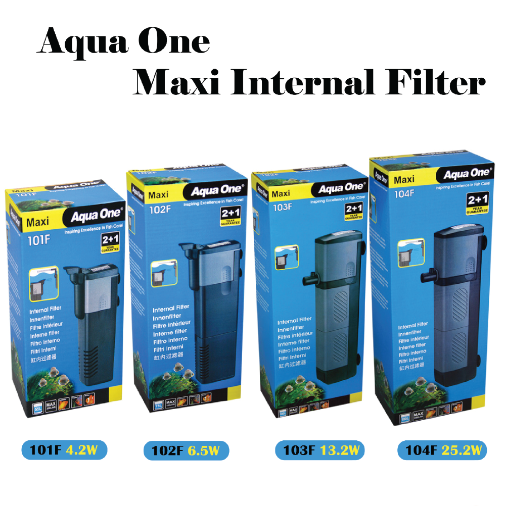 Aqua One Maxi 101F/102F/103F/104F Internal Filter 11331/11332/11333/11334