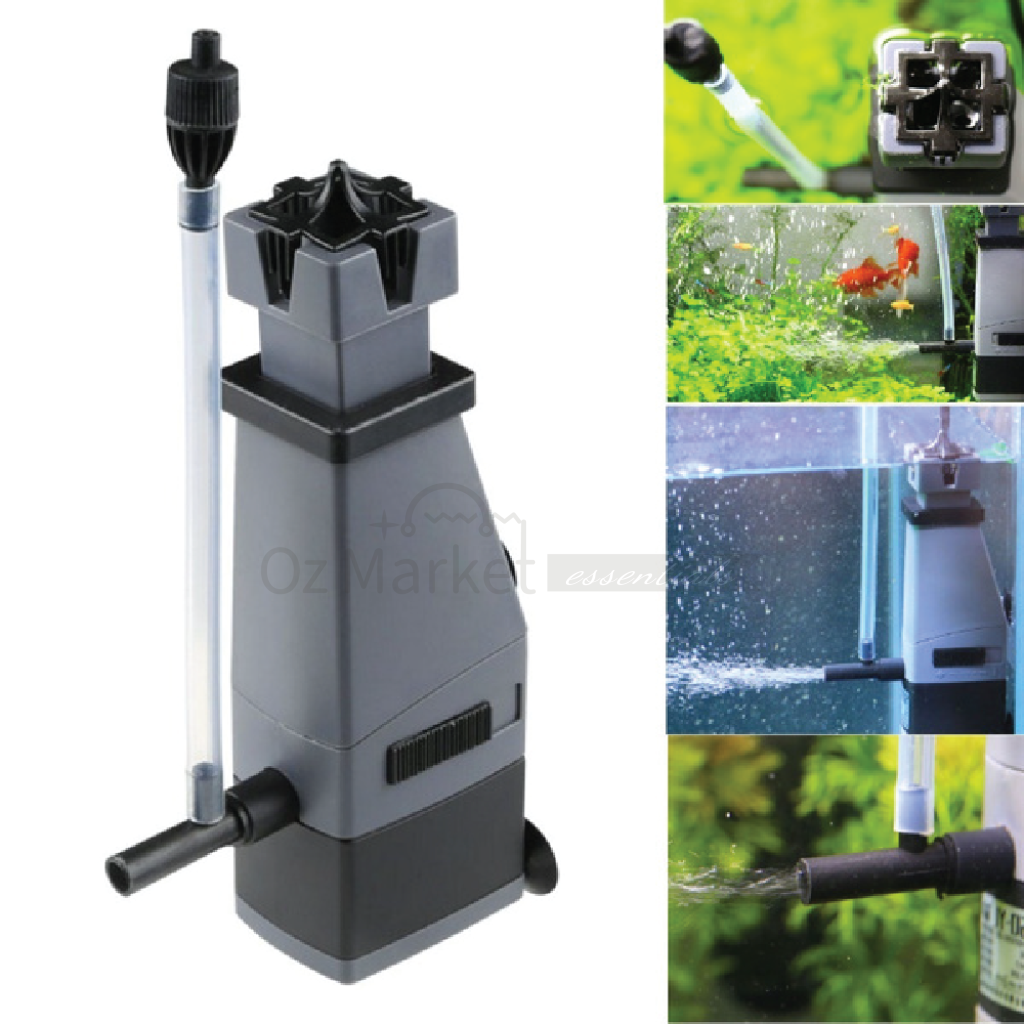 Sunsun 300L/h Aquarium Surface Skimmer Filter Pump Oil Film Protein Remover