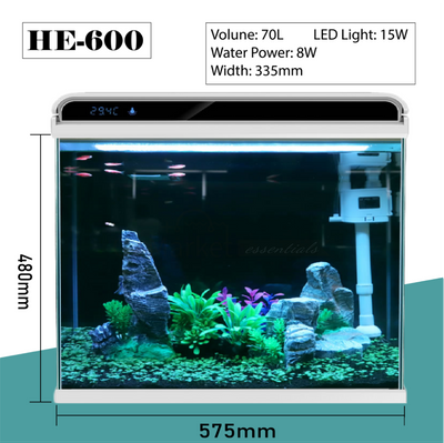 Sunsun He-600 70L Brand New Aquarium Fish Tank Complete Set Aquariums