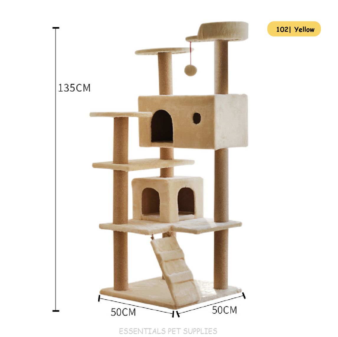 135CM Cat Tree Scratching Post Scratcher Tower Condo Toy House